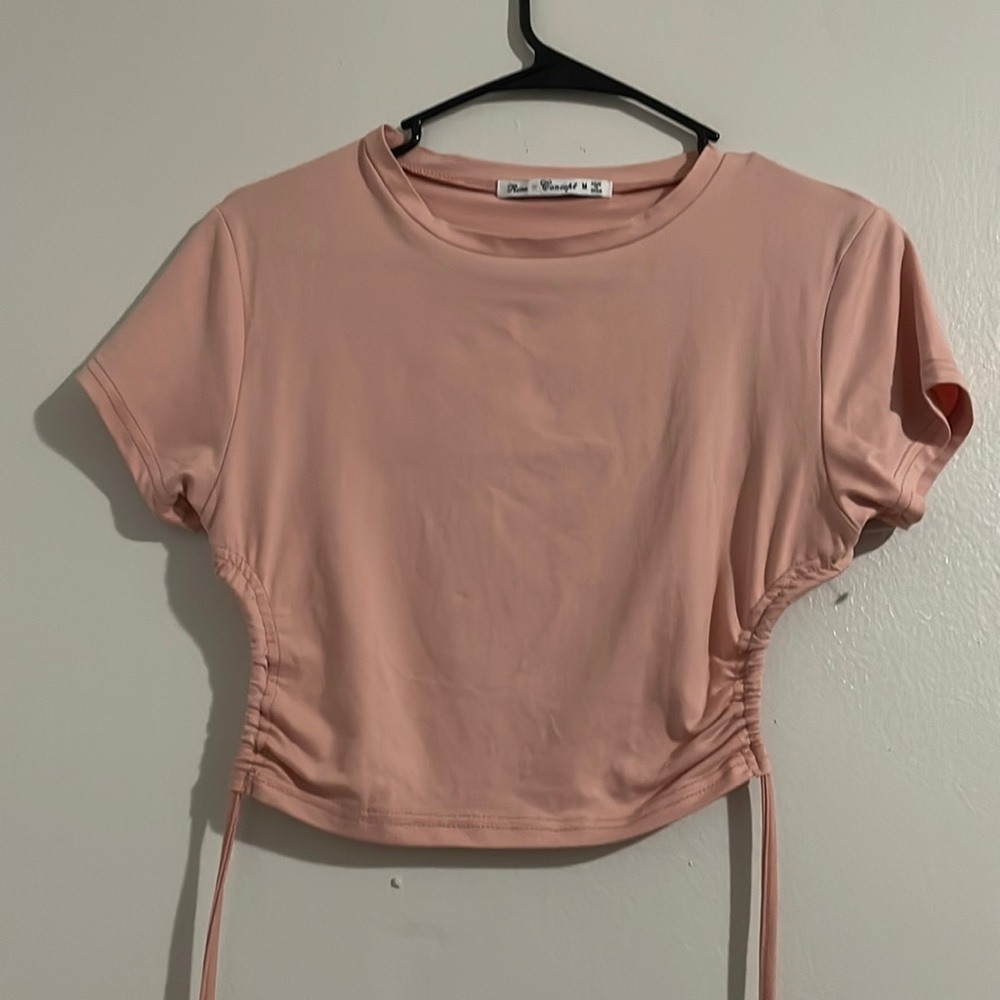 Open back blouse.
